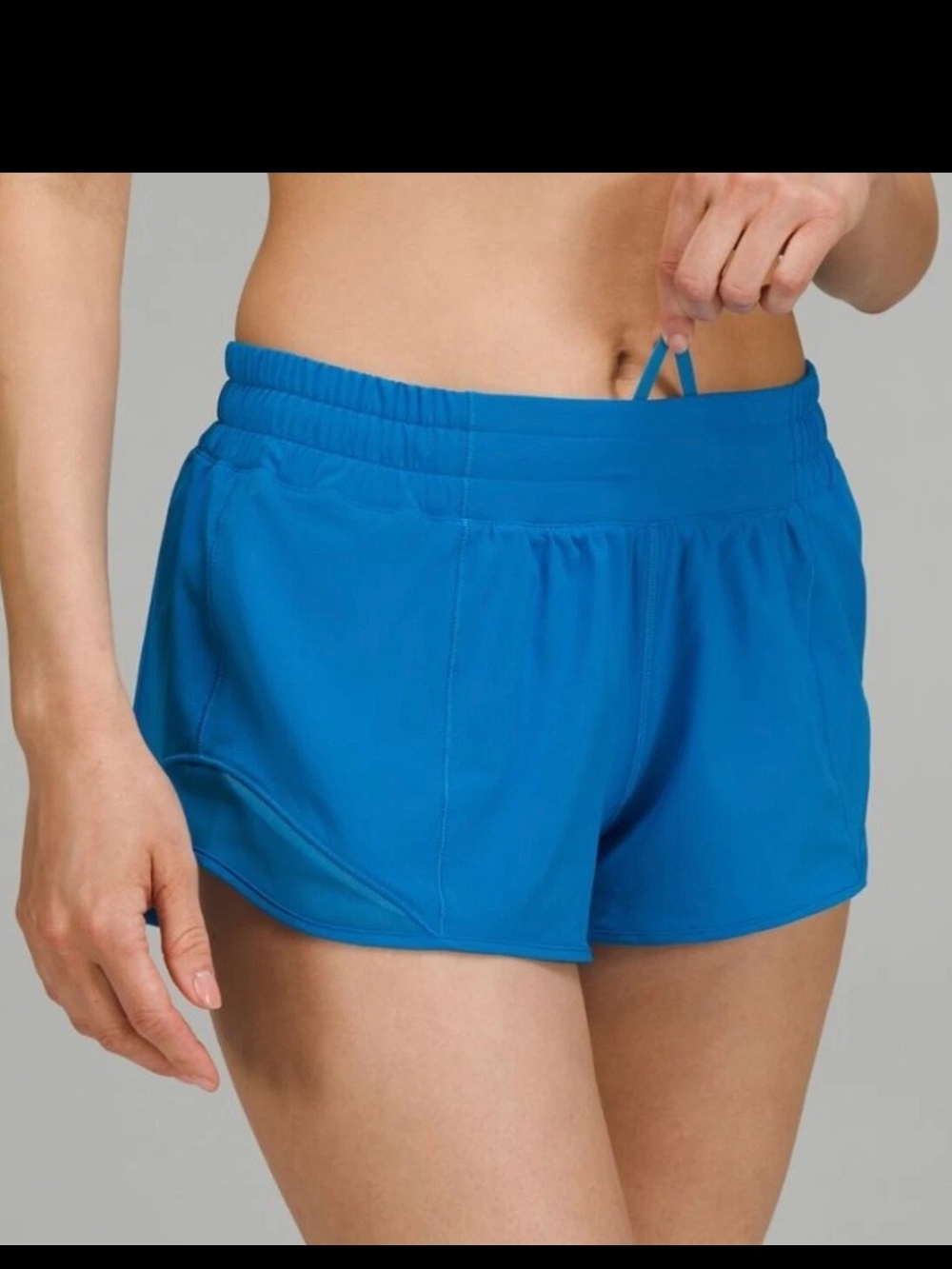 lululemon athletica Hotty Hot Low-Rise Lined Short 2.5" - Poolside Blue
